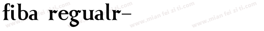 fiba regualr字体转换